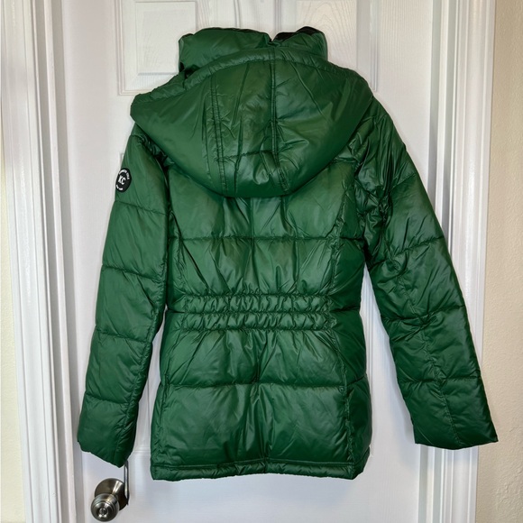 Kenneth Cole Women’s Heavy Weight Down Puffer Jacket Green Emerald Size Medium - Picture 4 of 12